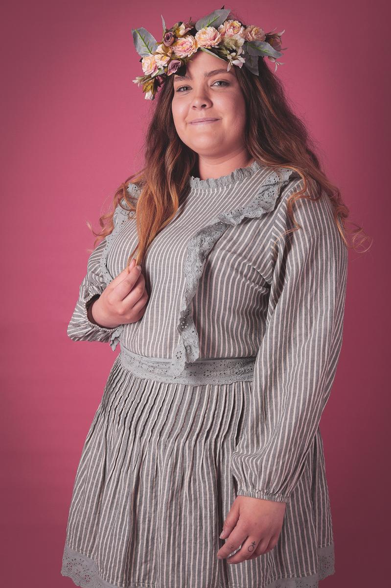 Hårkrans bohemian rosa till Midsommar