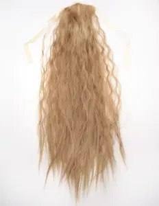  #16 Mörkblond - Hästsvans vågig rosett