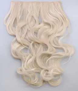  Löshår lockigt 5 Clip on - Ljusblond #613A