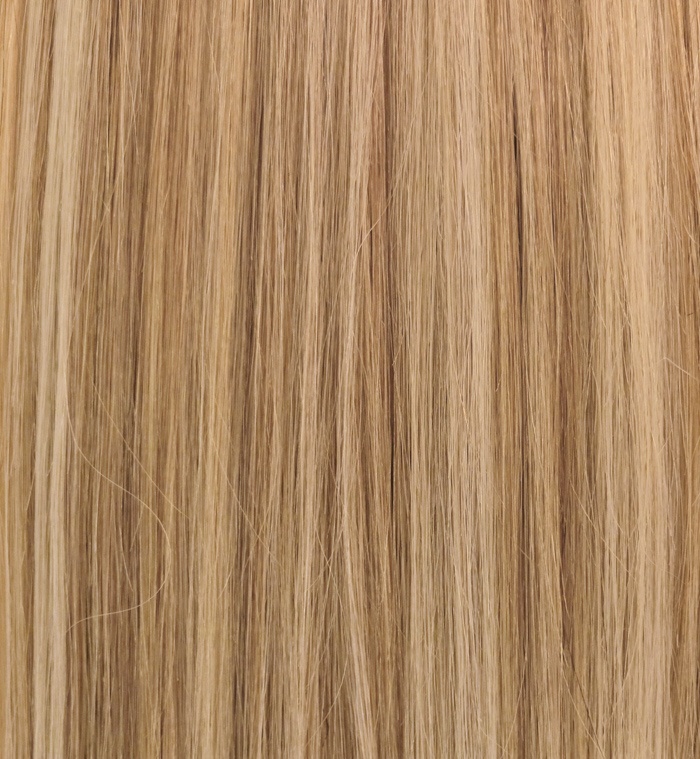  #18/613 Mörkblond & Ljusblond - Classic äkta löshår remy clip-on