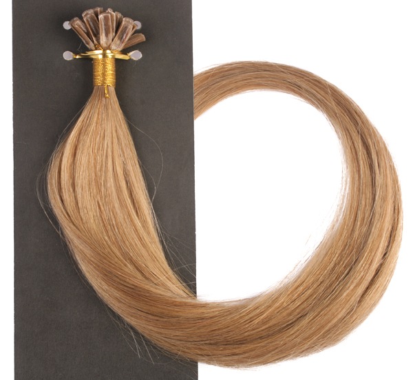 #18 Mörkblond - Classic äkta löshår remy nagelslingor
