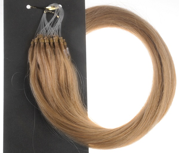  #20 Mörkblond/Ljusbrun - Classic äkta löshår remy microringar loop