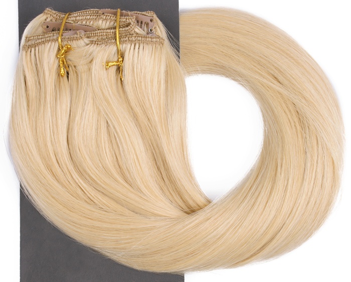  #22 Blond - Classic äkta löshår remy clip-on