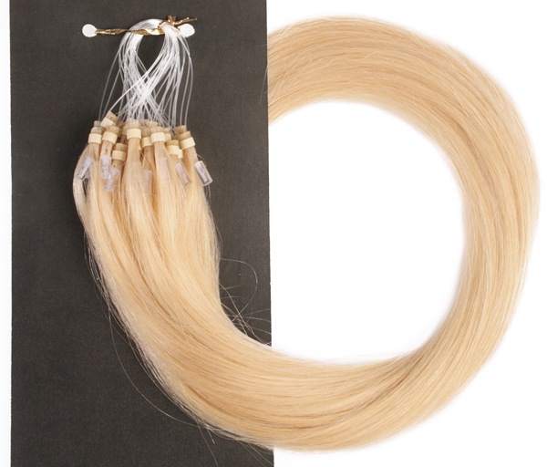  #24 Blond - Classic äkta löshår remy microringar loop
