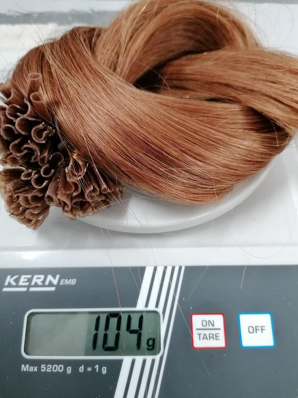  #32 Mellanbrun - Äkta löshår remy nagelslingor 55cm 4x100 gram