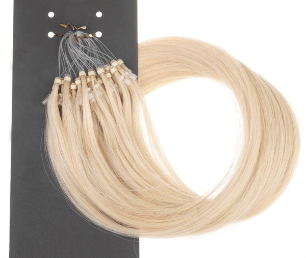  #613 Ljusblond - Premium kta lshr remy microringar loop