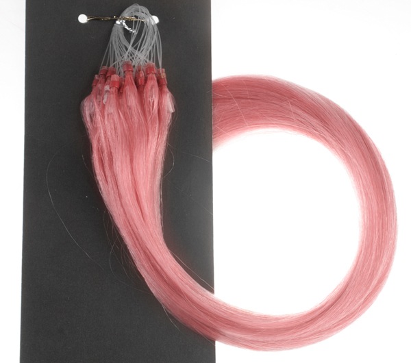  #PINK Rosa - Premium äkta löshår remy microringar loop