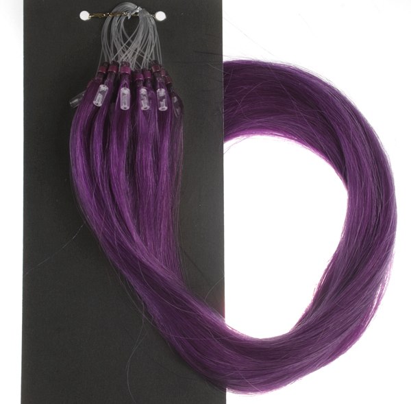  #PURPLE Lila - Premium äkta löshår remy microringar loop