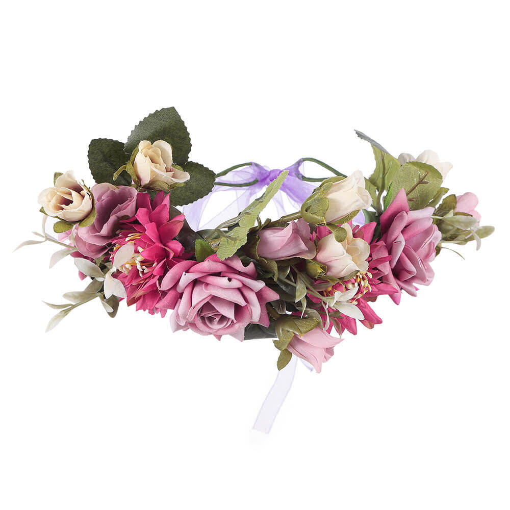 Bohemisk krans rosa till Midsommar