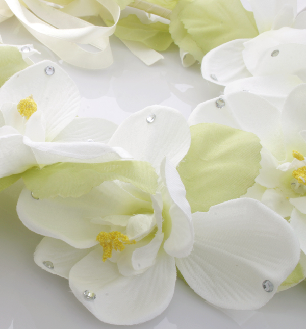  Hrkrans - Blommor vit till Midsommar