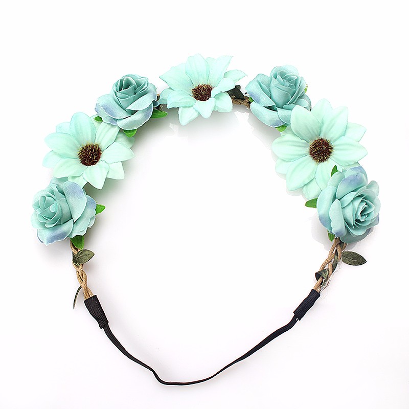 Hårband - Blandade blommor till Midsommar
