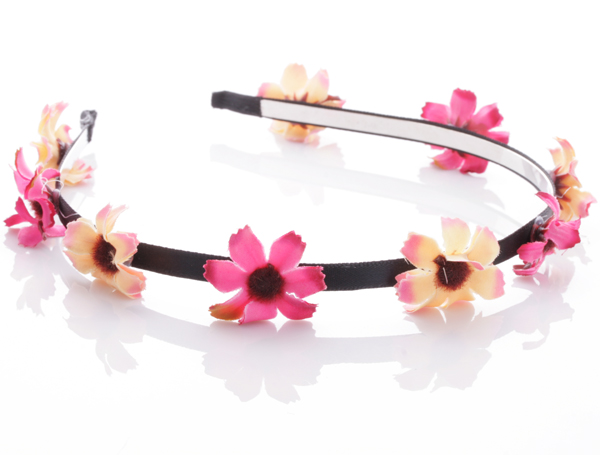  Diadem - Blommor rosa & aprikosfärgat till Midsommar