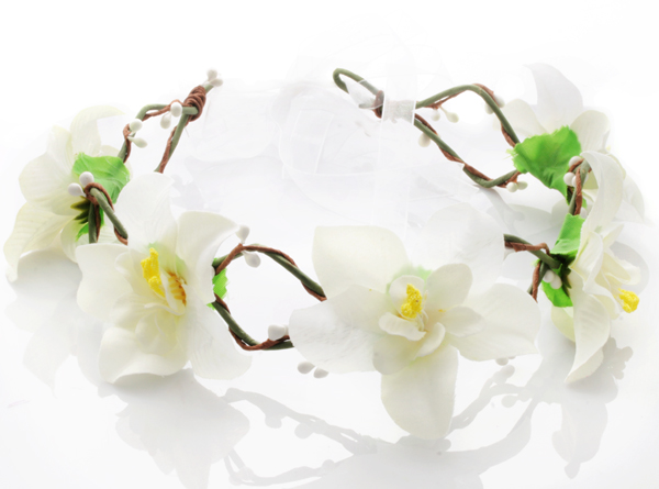  Hrkrans blommor - Vita liljor till Midsommar