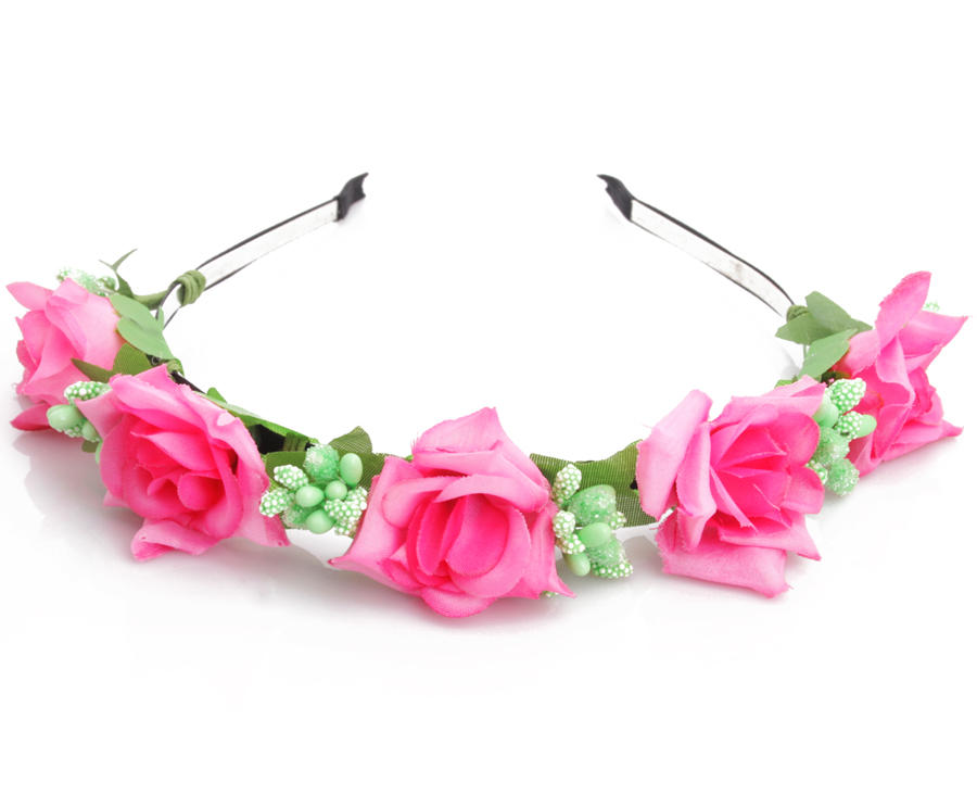 Diadem - Stora rosa rosor till Midsommar