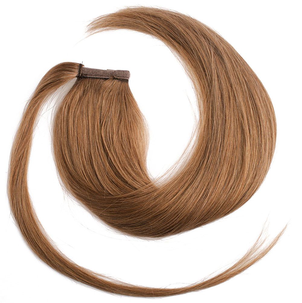  #12 Ljusbrun - Classic äkta löshår remy hästsvans wrap-on