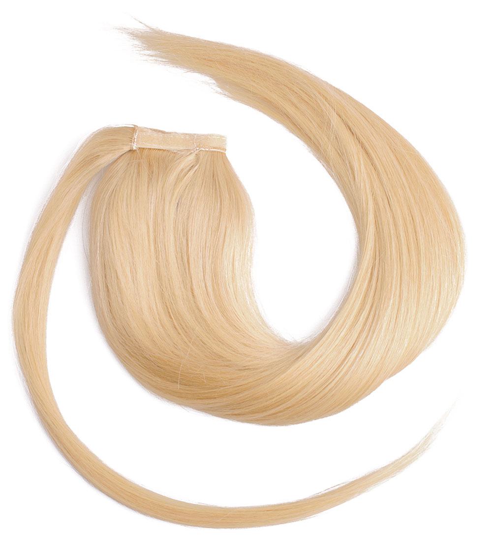  #22 Blond - Classic äkta löshår remy hästsvans wrap-on