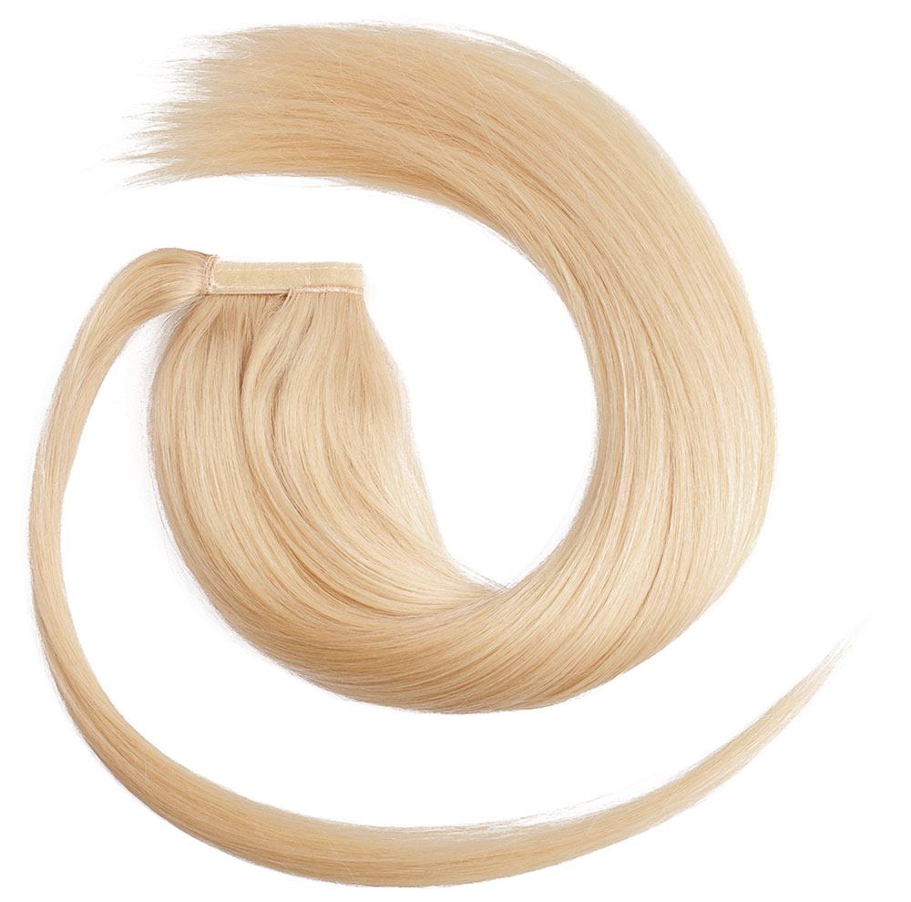  #613 Ljusblond - Classic äkta löshår remy hästsvans wrap-on