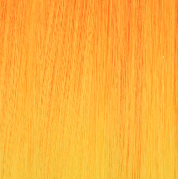  Lshr rakt 5 Clip on dip dye - Orange & Gul