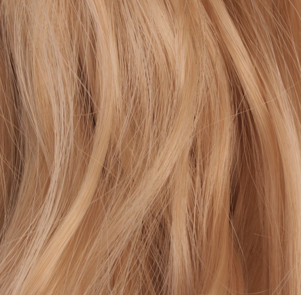  #27/613 Mörkblond/Ljusbrun - Wrap-on hästsvans lockig syntetiskt löshår