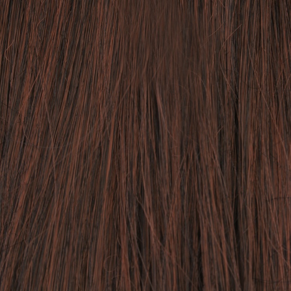  #2/30 Mörkbrun - Wrap-on hästsvans rakt syntetiskt löshår