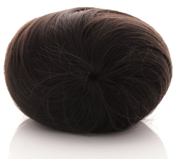  Hair bun - Rak mrkbrun #4