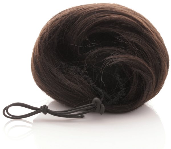 Hair bun - Rak mrkbrun #4