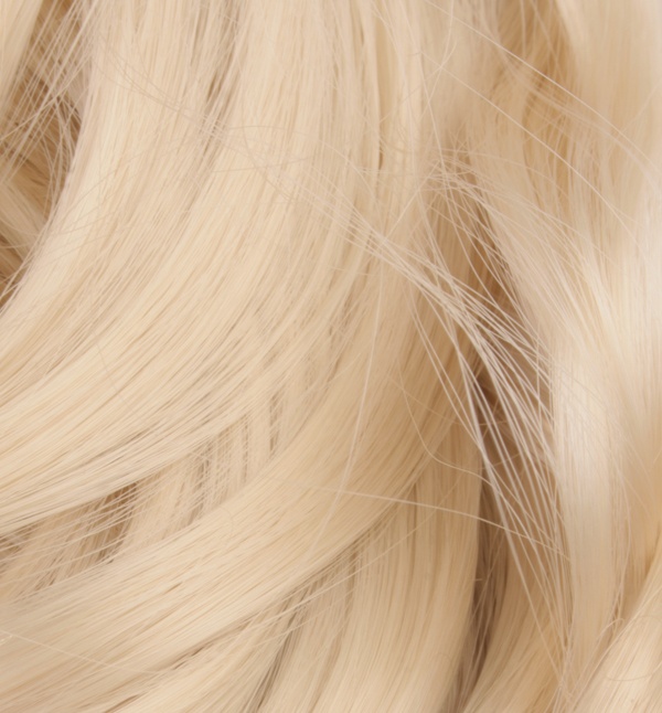  #613 Ljusblond - Hästsvans stora lockar med klämma syntetiskt löshår
