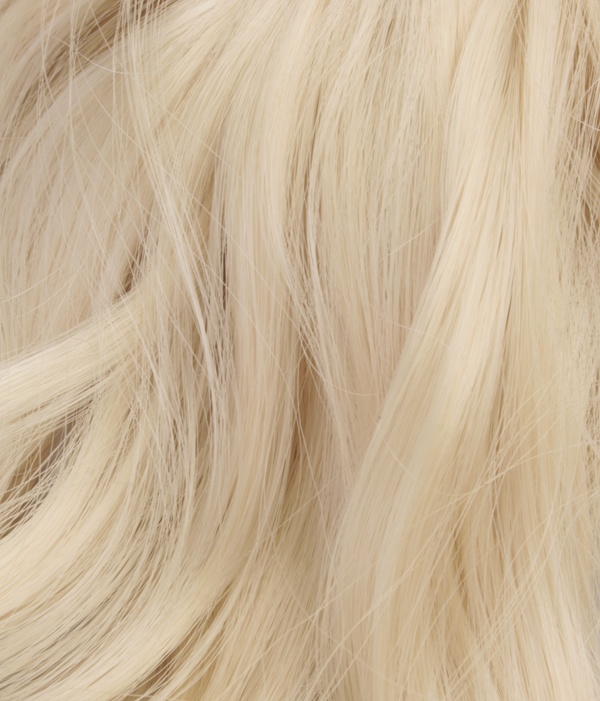 #613 Ljusblond - Wrap-on hästsvans lockig syntetiskt löshår