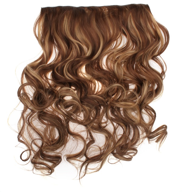  Löshår lockigt 5 Clip on - Brun & Blond #F10/22