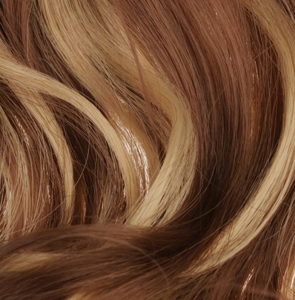  Löshår lockigt 5 Clip on - Brun & Blond #F10/22