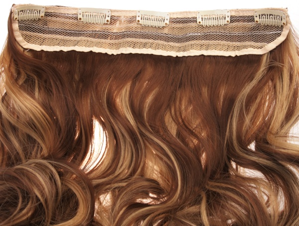  Löshår lockigt 5 Clip on - Brun & Blond #F10/22