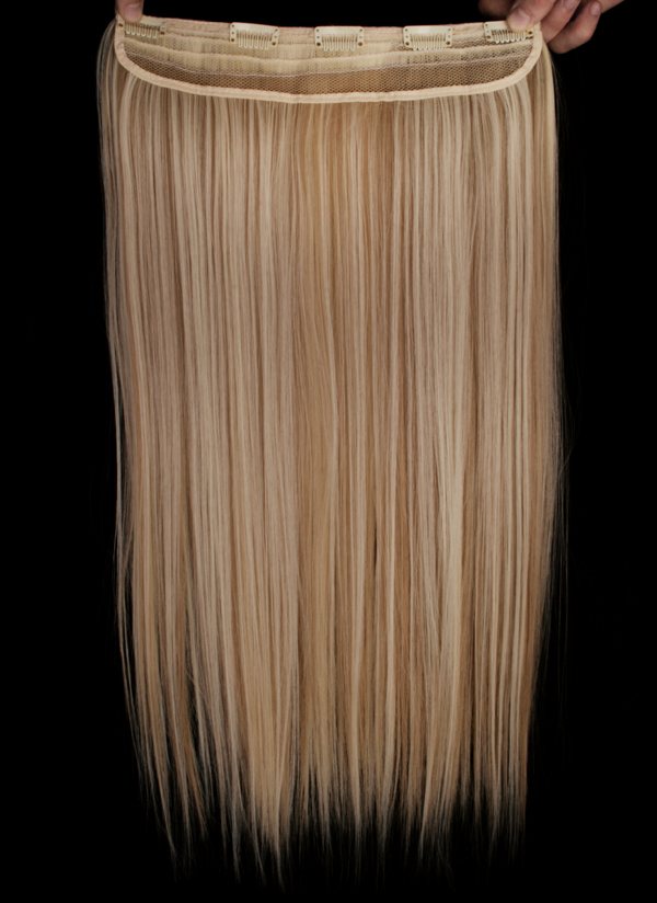  Lshr rakt 5 Clip on - Blond & Ljusbrun #F16/613