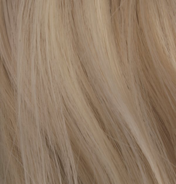 #F24/613 Blond - Hästsvans lockig med klämma syntetiskt löshår
