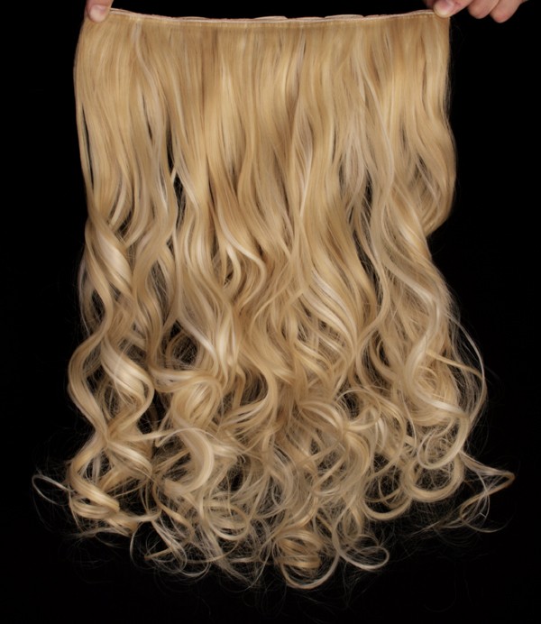  Lshr lockigt 5 Clip on - Blond #F613/22