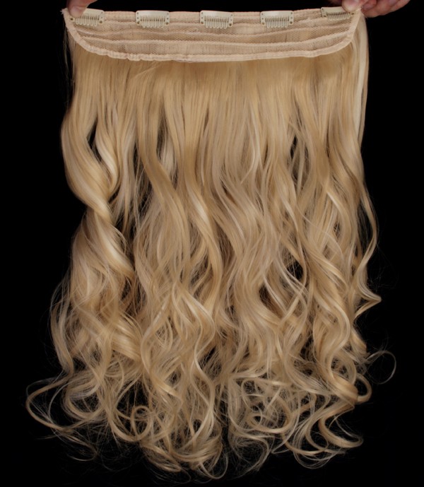  Löshår lockigt 5 Clip on - Blond #F613/22