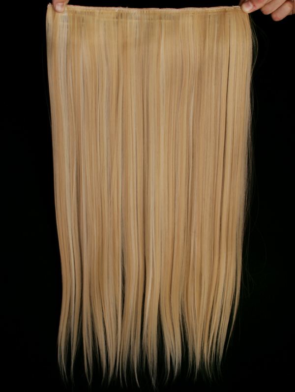  Löshår rakt 5 Clip on - Blond #F613/22