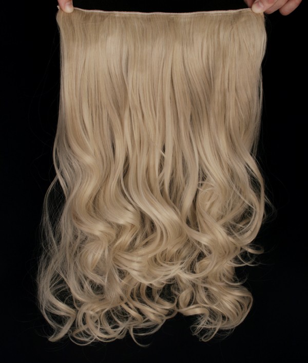  Lshr lockigt 5 Clip on - Askblond #M24/613