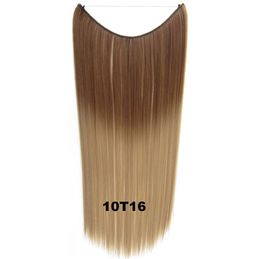  Syntetiskt löshår rakt Gloriatråd dip dye -