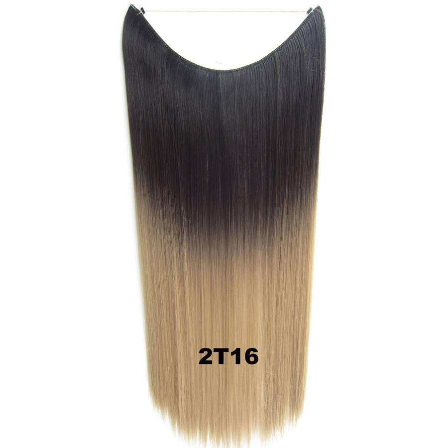  Syntetiskt löshår rakt Gloriatråd dip dye -