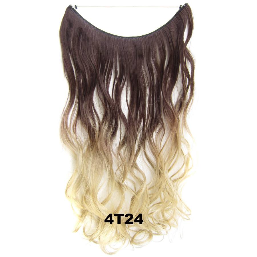  Syntetiskt löshår lockigt Gloriatråd dip dye -