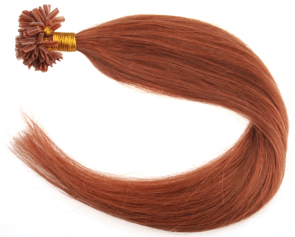 #30 Röd - Original äkta löshår remy nagelslingor